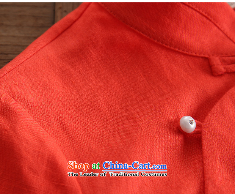 Ink 2015 autumn and winter linen clothes New hand-painted wood cotton shirt leisure retro Chinese improved Han-girl Tangerine Orange XL Photo, prices, brand platters! The elections are supplied in the national character of distribution, so action, buy now enjoy more preferential! As soon as possible.