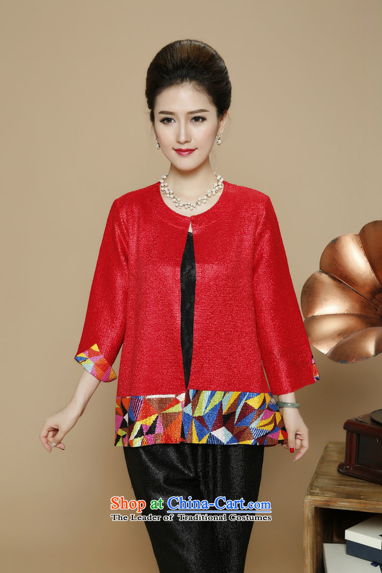 2015 Autumn and winter middle-aged ladies silk linen short jacket, the elderly in the stylish round-neck collar mother Tang dynasty replacing ãþòâ autumn and winter Sleek and versatile minimalist cardigan female black XXL picture, prices, brand platters! The elections are supplied in the national character of distribution, so action, buy now enjoy more preferential! As soon as possible.