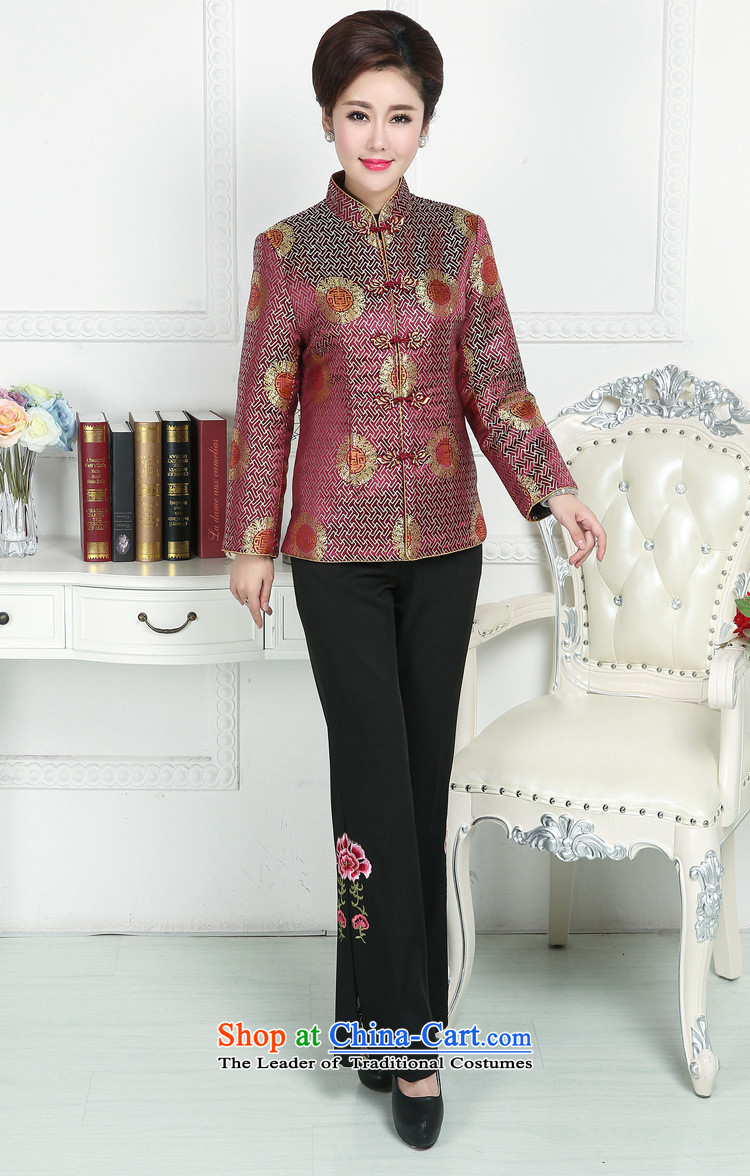 Ya-ting shop in Tang Dynasty older Fall/Winter Collections Ms. Tang blouses jacket mother Tang dynasty embroidery Chinese boxed winter clothing purple XXXXL picture, prices, brand platters! The elections are supplied in the national character of distribution, so action, buy now enjoy more preferential! As soon as possible.