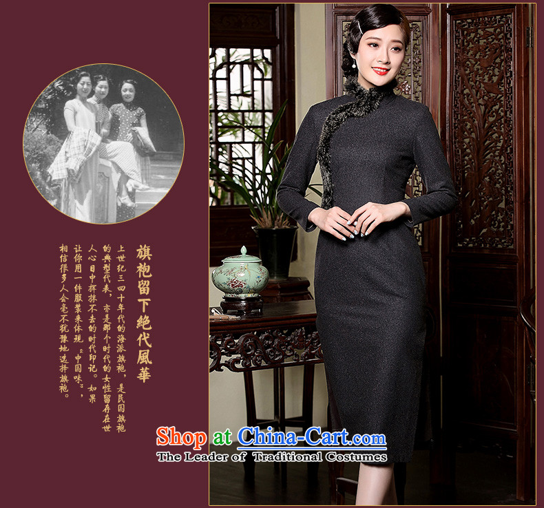 Seal the new samples of winter? long-sleeved Ms. gross cheongsam dress luxury retro improved water Sable Hair For Tang-pack Black L picture, prices, brand platters! The elections are supplied in the national character of distribution, so action, buy now enjoy more preferential! As soon as possible.
