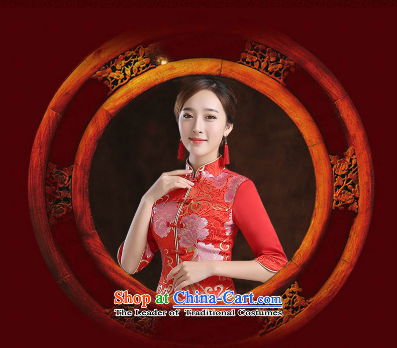 2015 new wedding dresses marriages CHINESE CHEONGSAM red long-serving drink wo service of autumn and winter female red XXL picture, prices, brand platters! The elections are supplied in the national character of distribution, so action, buy now enjoy more preferential! As soon as possible.