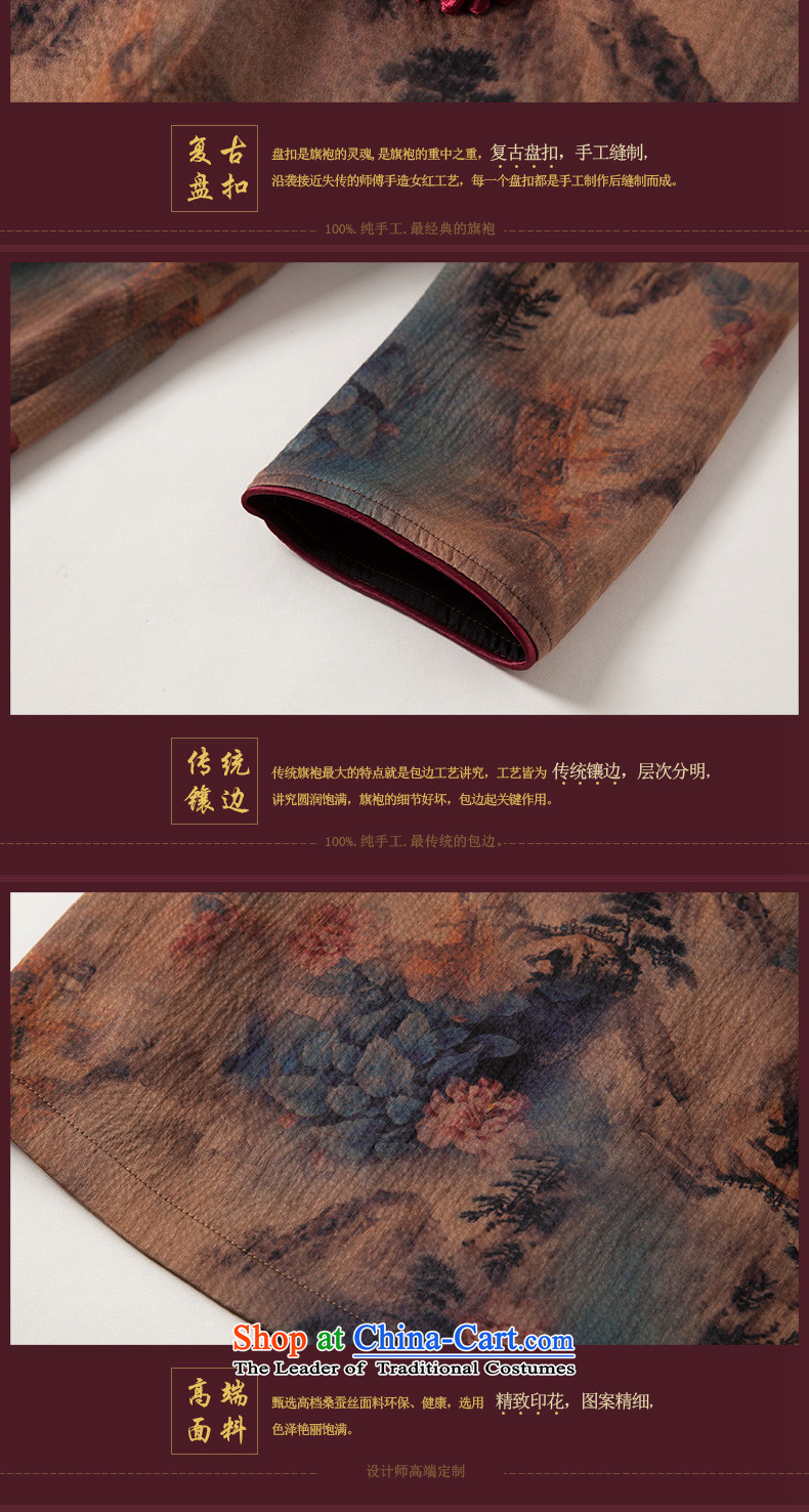 The Seal of autumn and winter new retro-cloud yarn improvement in elegant qipao cuff-to-day workshops silk female sauna dresses picture color pictures, prices, XXL brand platters! The elections are supplied in the national character of distribution, so action, buy now enjoy more preferential! As soon as possible.