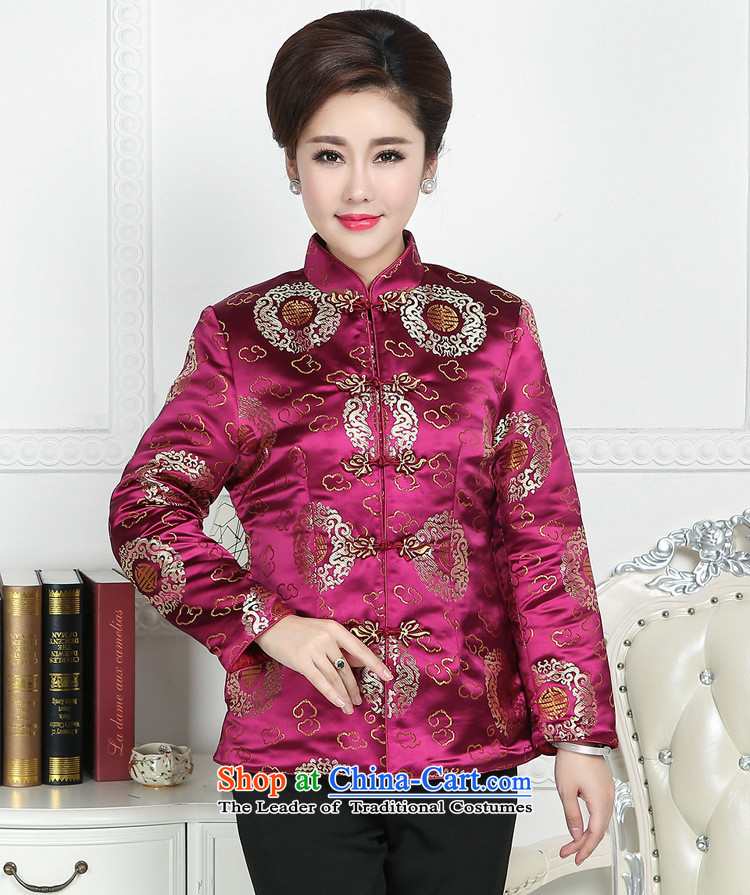 Ms Rebecca Pun and fashion boutiques in older Ms. Tang Dynasty Tang jackets mother replacing winter Tang blouses elderly Tang Dynasty Chinese winter clothing purple 5XL picture, prices, brand platters! The elections are supplied in the national character of distribution, so action, buy now enjoy more preferential! As soon as possible.