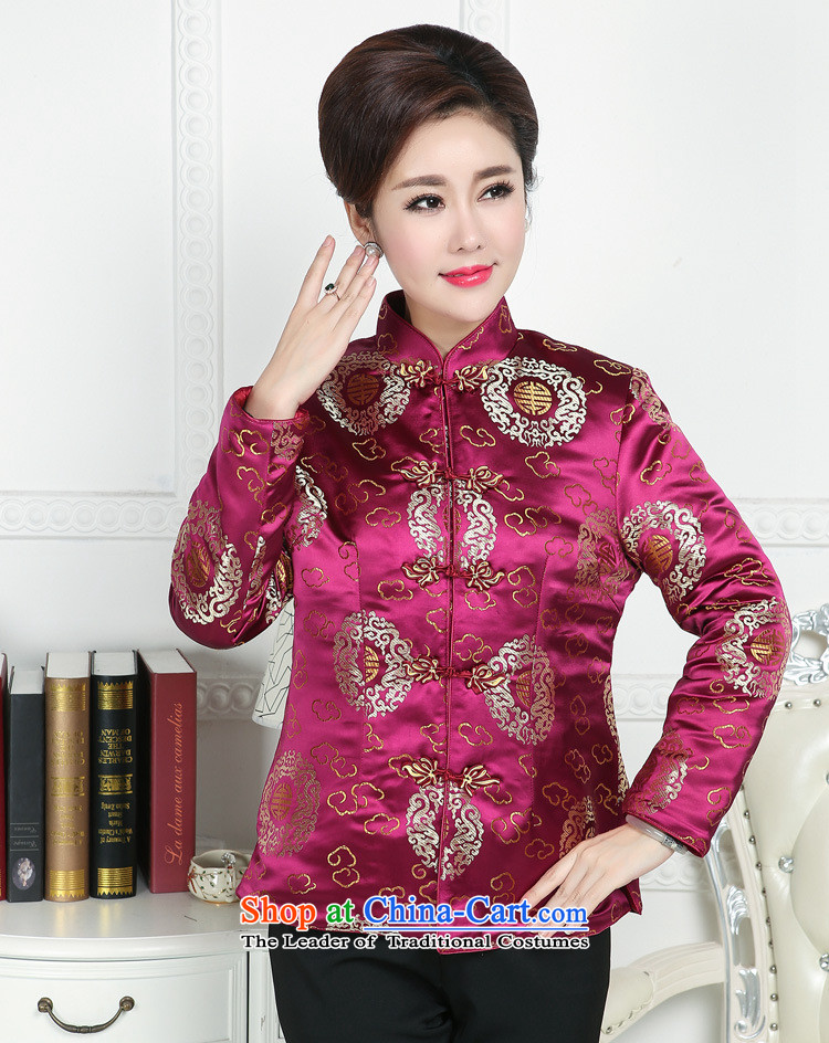 Ms Rebecca Pun and fashion boutiques in older Ms. Tang Dynasty Tang jackets mother replacing winter Tang blouses elderly Tang Dynasty Chinese winter clothing purple 5XL picture, prices, brand platters! The elections are supplied in the national character of distribution, so action, buy now enjoy more preferential! As soon as possible.