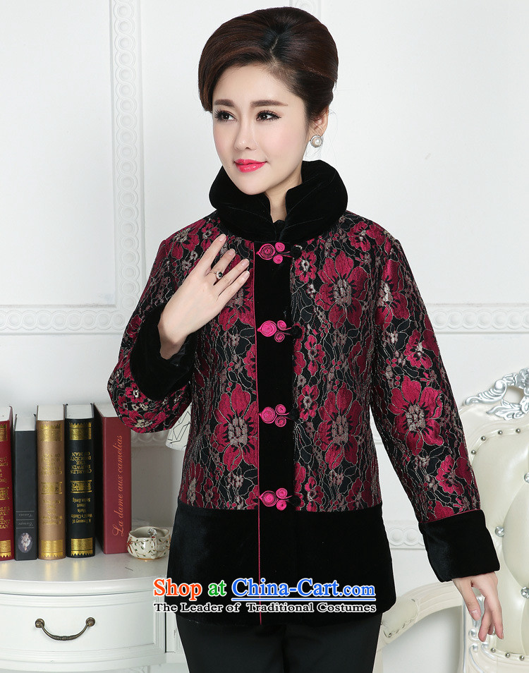Ms Rebecca Pun stylish shops new MOM pack for winter coat jacket from older Tang dynasty cotton coat female thick older persons with the Red Robe Grandma XL Photo, prices, brand platters! The elections are supplied in the national character of distribution, so action, buy now enjoy more preferential! As soon as possible.