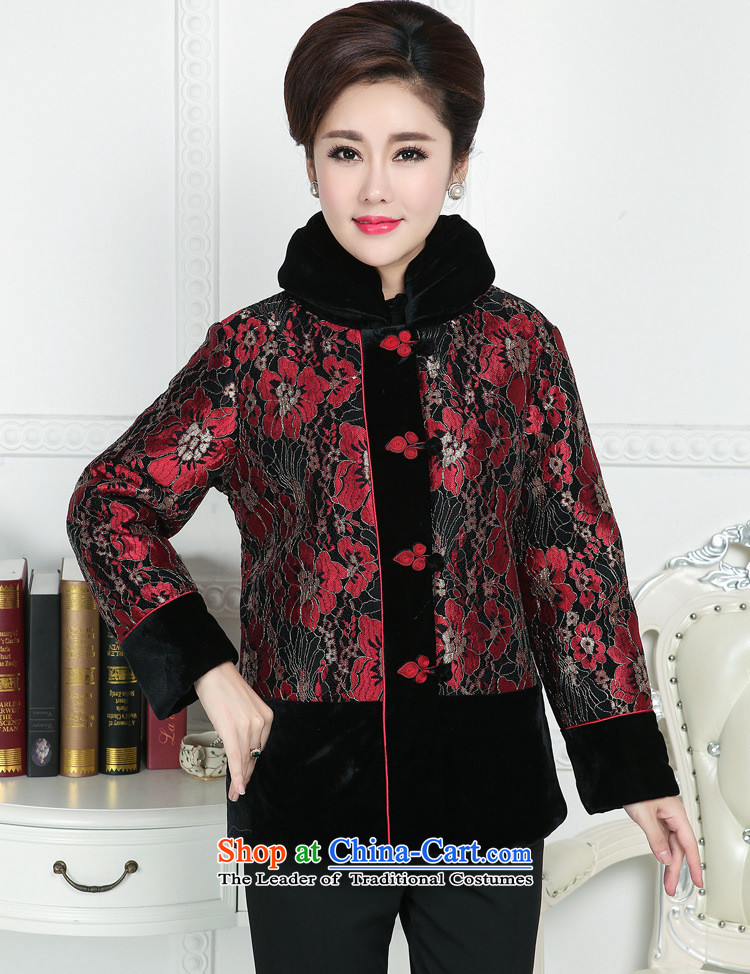 Ms Rebecca Pun stylish shops new MOM pack for winter coat jacket from older Tang dynasty cotton coat female thick older persons with the Red Robe Grandma XL Photo, prices, brand platters! The elections are supplied in the national character of distribution, so action, buy now enjoy more preferential! As soon as possible.