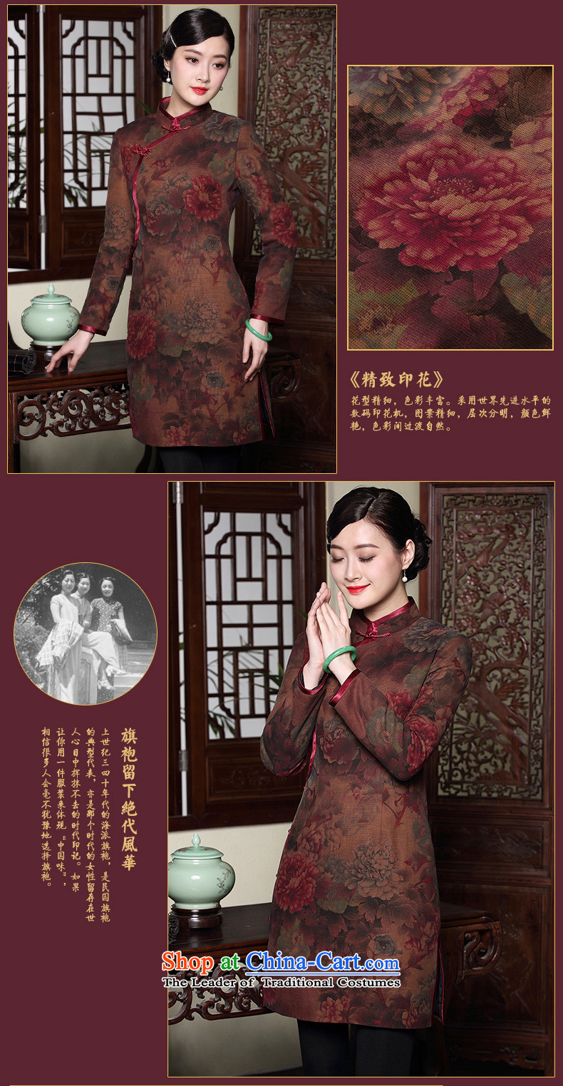 The Seal of autumn and winter new silk and cotton yarn folder cloud of incense qipao shirt retro elegant Tang dynasty ãþòâ full color pictures of the forklift truck side M picture, prices, brand platters! The elections are supplied in the national character of distribution, so action, buy now enjoy more preferential! As soon as possible.