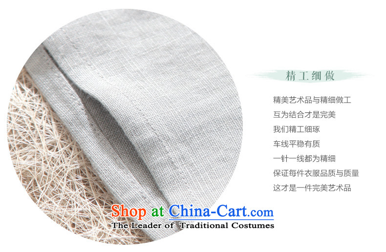Install the latest Autumn 2015 ink Products Linen Dress Casual long-sleeved Lotus Tang dynasty literary Han-Tea Service Blueish gray L picture, prices, brand platters! The elections are supplied in the national character of distribution, so action, buy now enjoy more preferential! As soon as possible.