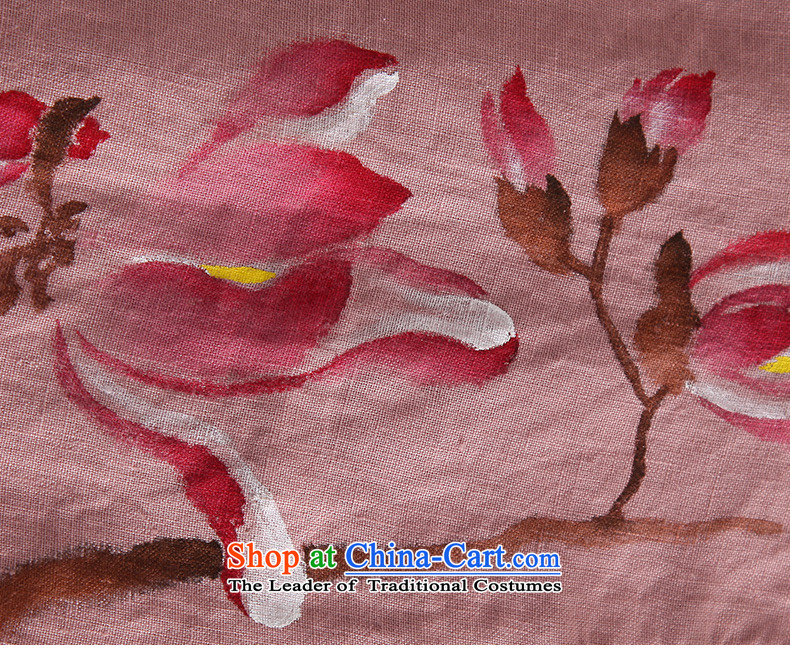 Install the latest Autumn 2015 ink products linen clothes female hand-painted Magnolia Tang Gown of ethnic Han-arts girls improved Red Ochre L picture, prices, brand platters! The elections are supplied in the national character of distribution, so action, buy now enjoy more preferential! As soon as possible.