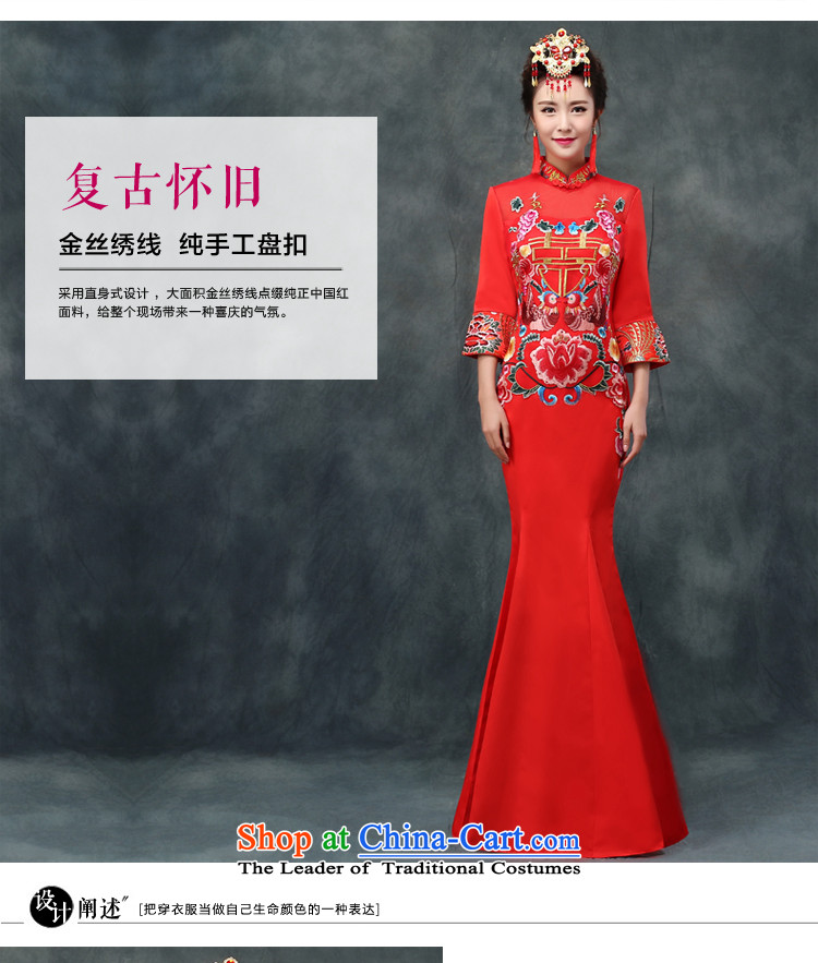 The privilege of serving-leung bows service bridal dresses red Chinese wedding dress large high fashion show long serving long-sleeved winter wo wedding dress qipao + model crowsfoot with 68 Head Ornaments XL-- concept of province package $10 pictures, prices, brand platters! The elections are supplied in the national character of distribution, so action, buy now enjoy more preferential! As soon as possible.