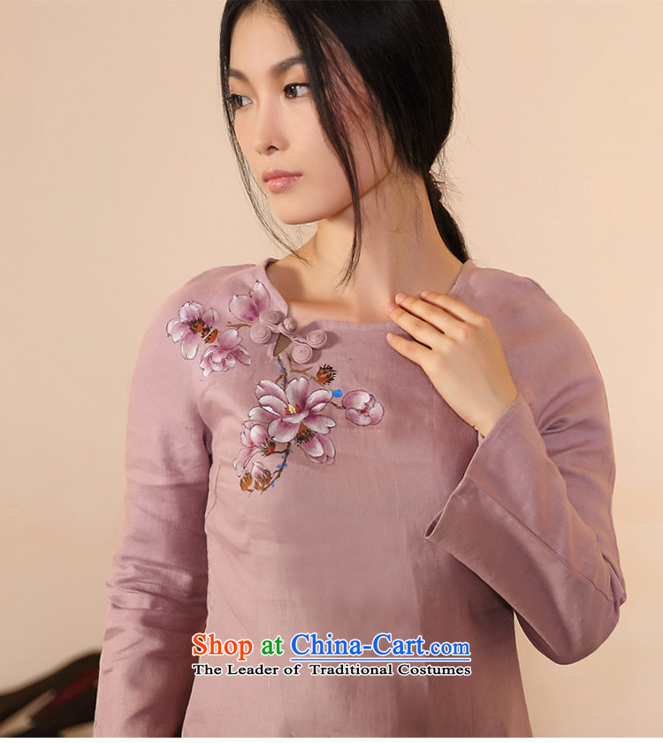 Ink 201 Spring New hand-painted original improved Tang Dynasty Han-T-shirt, forming the basis of ethnic Chinese women shirt green M picture, prices, brand platters! The elections are supplied in the national character of distribution, so action, buy now enjoy more preferential! As soon as possible.