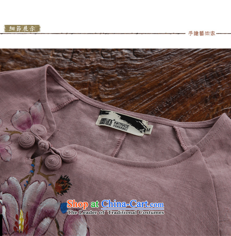 Ink 201 Spring New hand-painted original improved Tang Dynasty Han-T-shirt, forming the basis of ethnic Chinese women shirt green M picture, prices, brand platters! The elections are supplied in the national character of distribution, so action, buy now enjoy more preferential! As soon as possible.