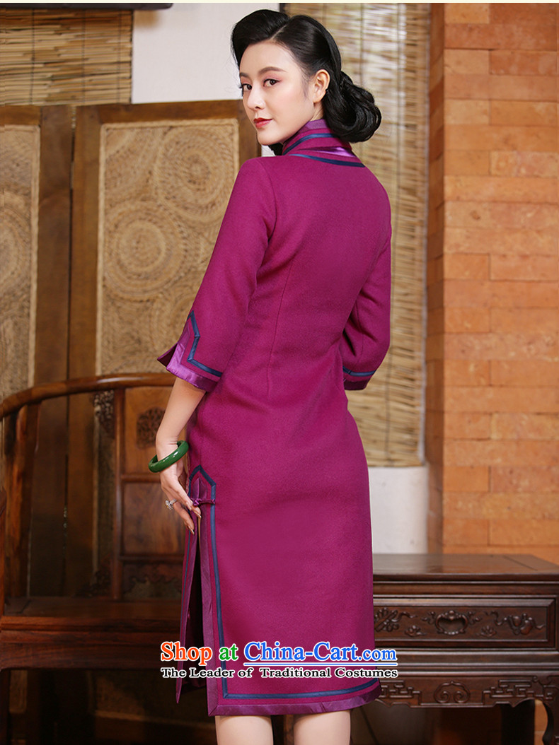 China Ethnic Classic waffle embroidery qipao gross? 2015 skirt the new long-sleeved autumn and winter of Chinese improved Couture fashion peach - 15 days pre-sale prices, pictures, L brand platters! The elections are supplied in the national character of distribution, so action, buy now enjoy more preferential! As soon as possible.