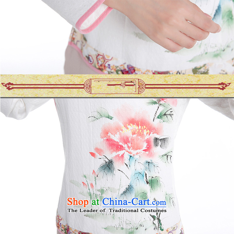 The new mother and 2015 replacing Tang blouses kidswear National Autumn Chinese boxed hand-painted cotton linen parent-child adult s 155CM,LO.MU beauty,,, replacing shopping on the Internet