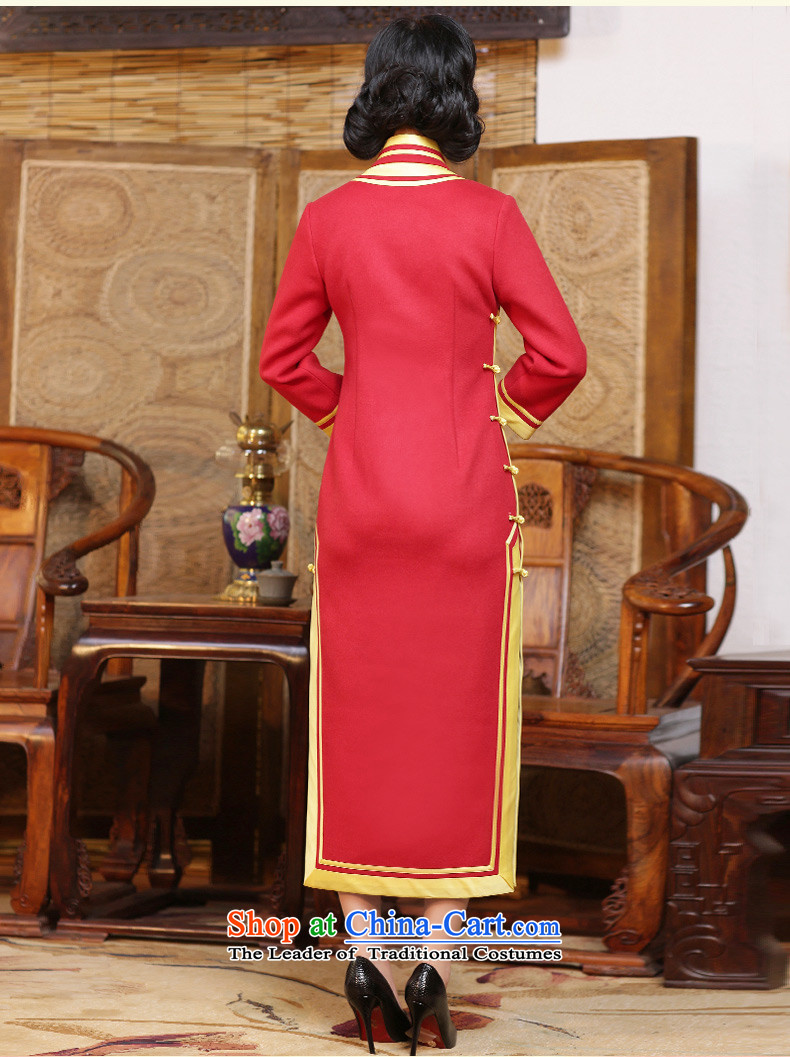 Chinese Classic double-side-red marriage ceremonies brides embroidery Qipao Length of autumn and winter dresses Chinese Dress red - 15 days pre-sale prices, pictures, XXXL brand platters! The elections are supplied in the national character of distribution, so action, buy now enjoy more preferential! As soon as possible.