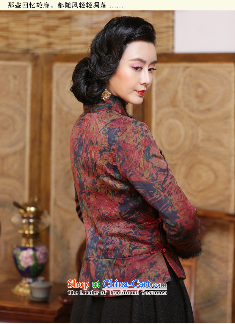 China Ethnic classic silk and cotton yarn folder cloud of incense thick Tang Dynasty of Korea Women's improved qipao wind jacket for winter 2015 suit - 15 days pre-sale prices, pictures, XL brand platters! The elections are supplied in the national character of distribution, so action, buy now enjoy more preferential! As soon as possible.