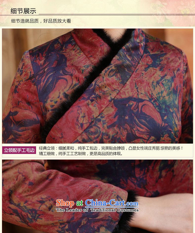 China Ethnic classic silk and cotton yarn folder cloud of incense thick Tang Dynasty of Korea Women's improved qipao wind jacket for winter 2015 suit - 15 days pre-sale prices, pictures, XL brand platters! The elections are supplied in the national character of distribution, so action, buy now enjoy more preferential! As soon as possible.