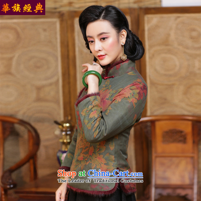 China Ethnic classic silk silk textile yarn Tang dynasty cloud of incense, stylish shirt qipao improved chinese women Fall/Winter Collections suit - 15 days pre-sale S, China Ethnic Classic (HUAZUJINGDIAN) , , , shopping on the Internet
