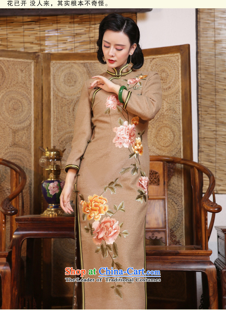Chinese Classic embroidery retro-arts gross? Tang dynasty cheongsam dress retro female Chinese improved 2015 Fall/Winter Collections suit - 15 days pre-sale XXL pictures, prices, brand platters! The elections are supplied in the national character of distribution, so action, buy now enjoy more preferential! As soon as possible.