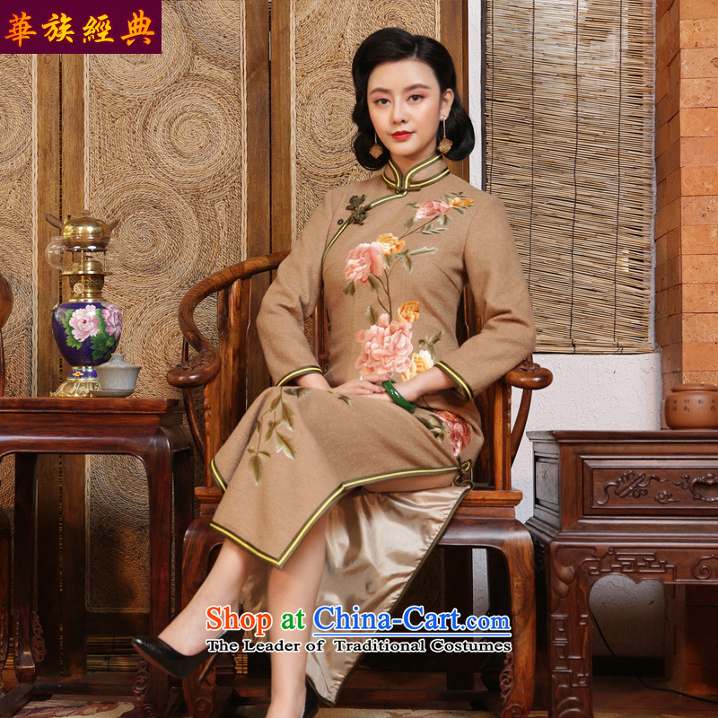 Chinese Classic embroidery retro-arts gross? Tang dynasty cheongsam dress retro female Chinese improved 2015 Fall/Winter Collections suit - 15 days pre-sale XXL, Wah-Classic (HUAZUJINGDIAN) , , , shopping on the Internet