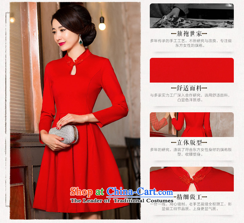 The cross-sa temperature of autumn and winter new cheongsam dress arts collar cotton quality improvement day-to-day long-sleeved cheongsam dress Sau San HY Red 2XL pictures, 6,118 cases of price, brand platters! The elections are supplied in the national character of distribution, so action, buy now enjoy more preferential! As soon as possible.