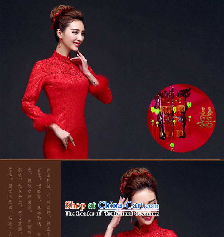 The privilege of serving-leung bows services new qipao Chinese wedding dress bride wedding dress for winter red crowsfoot crowsfoot cheongsam + model with 26 Head Ornaments M-40 picture, prices, brand platters! The elections are supplied in the national character of distribution, so action, buy now enjoy more preferential! As soon as possible.