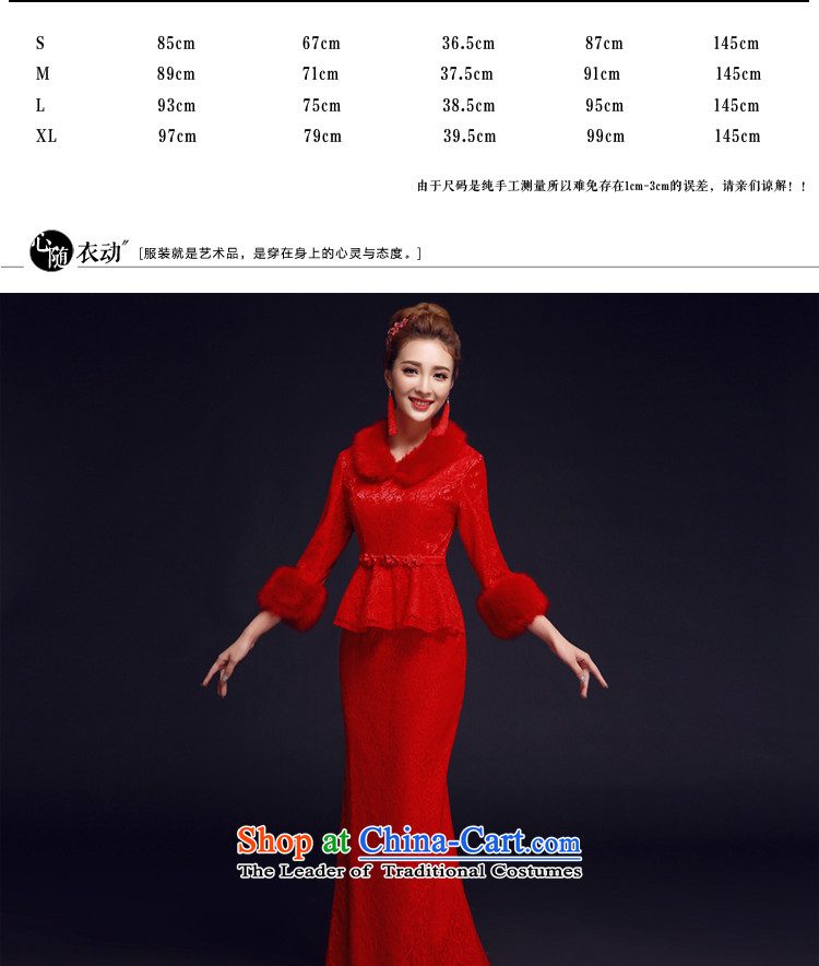 The privilege of serving-leung bows to load the bride red winter cheongsam Chinese wedding dress long-sleeved retro long red L-42 picture, prices, brand platters! The elections are supplied in the national character of distribution, so action, buy now enjoy more preferential! As soon as possible.