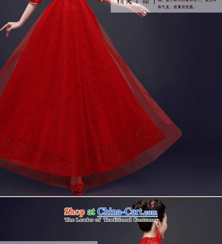 The privilege of serving-leung bows services qipao Chinese long red bride wedding dress bride wedding dress the lift mast RED M picture, prices, brand platters! The elections are supplied in the national character of distribution, so action, buy now enjoy more preferential! As soon as possible.