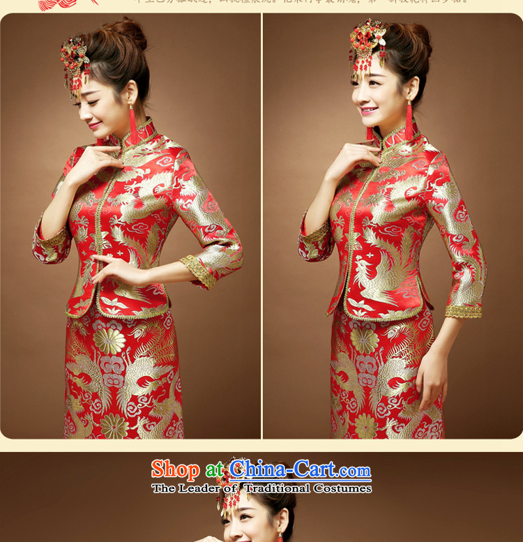 The privilege of serving the dragon and the use of the bride-leung bows services qipao Soo Wo Service Chinese wedding dress wedding dress use skirt the dragon cheongsam + model with 68 Head Ornaments L picture, prices, brand platters! The elections are supplied in the national character of distribution, so action, buy now enjoy more preferential! As soon as possible.