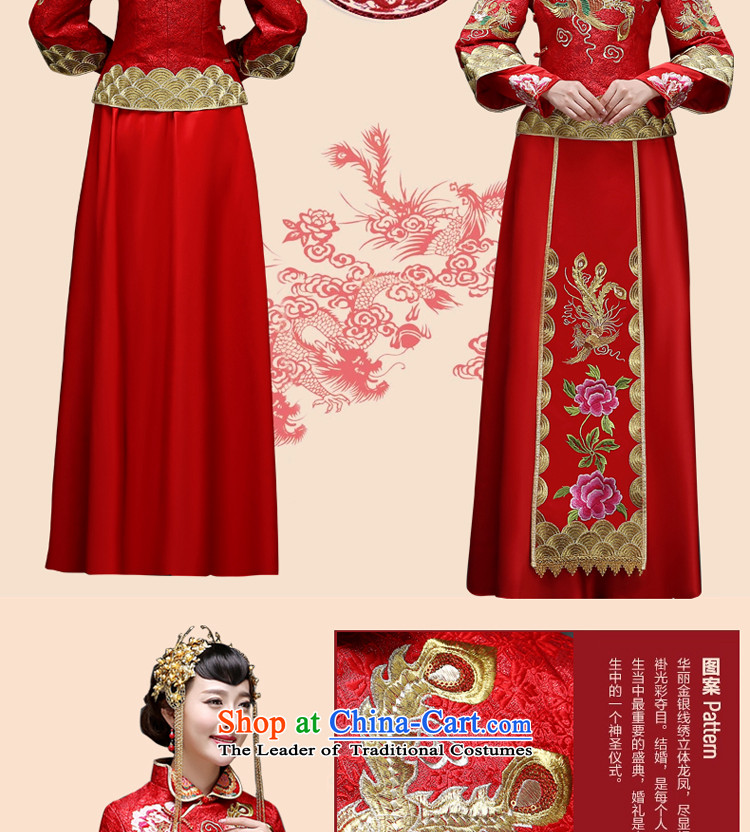 The privilege of serving-leung SOO wo service use the dragon bride wedding dress ancient Chinese wedding gown wedding long service qipao Sau Wo bows Services + model with 158 Head Ornaments 2XL Photo, prices, brand platters! The elections are supplied in the national character of distribution, so action, buy now enjoy more preferential! As soon as possible.