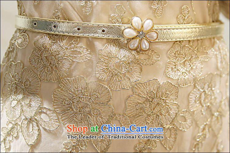 Kam Ming Yue qipao autumn seven lace dresses autumn 2015 new for women luxury Lace Embroidery video thin sexy in long dresses cheongsam dress khaki M picture, prices, brand platters! The elections are supplied in the national character of distribution, so action, buy now enjoy more preferential! As soon as possible.