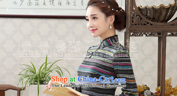 Land 2015 autumn and winter morning with new stylish improved retro-to-day qipao long-sleeved short bag and wool skirt streaks XXL pictures?, prices, brand platters! The elections are supplied in the national character of distribution, so action, buy now enjoy more preferential! As soon as possible.