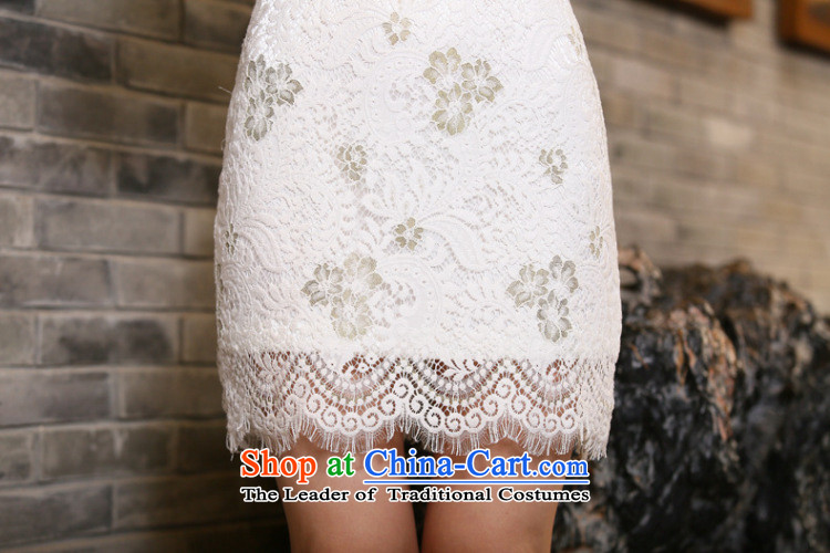 Dan breathing new for women fall inside Chinese qipao collar in water-soluble lace improved 7 cuff cheongsam dress figure color pictures, prices, XL brand platters! The elections are supplied in the national character of distribution, so action, buy now enjoy more preferential! As soon as possible.