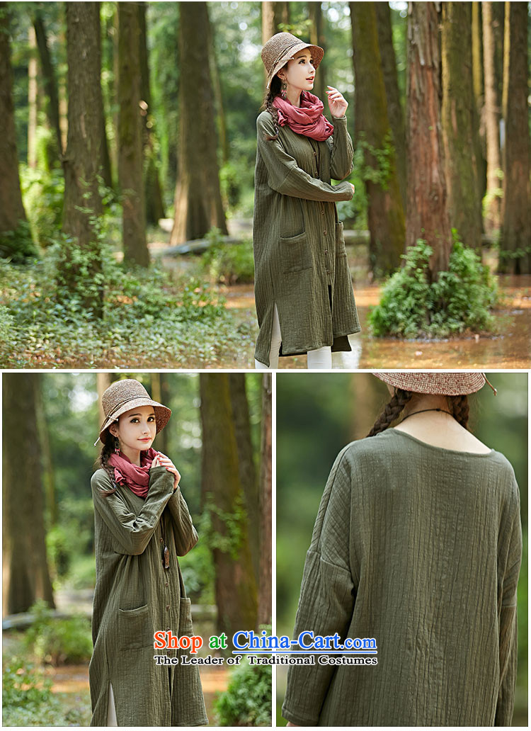 National Van 2015 autumn and winter new women's temperament pure color large loose cotton linen in long thin coat FZ559 wine red are code picture, prices, brand platters! The elections are supplied in the national character of distribution, so action, buy now enjoy more preferential! As soon as possible.