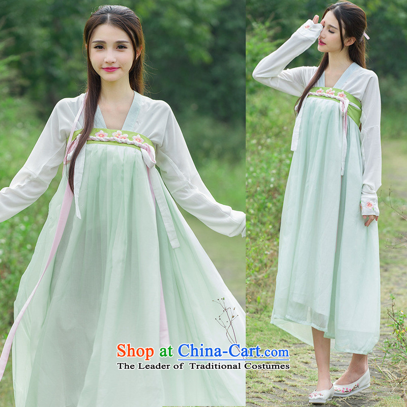 The case of the 2015 winter clothing new modern classics to the chest badges of embroidered dress you can multi-select attributes by using China wind daily on the Han-You can multi-select attributes by using the + skirt two kits Han-two kits , L, Evelyn Y