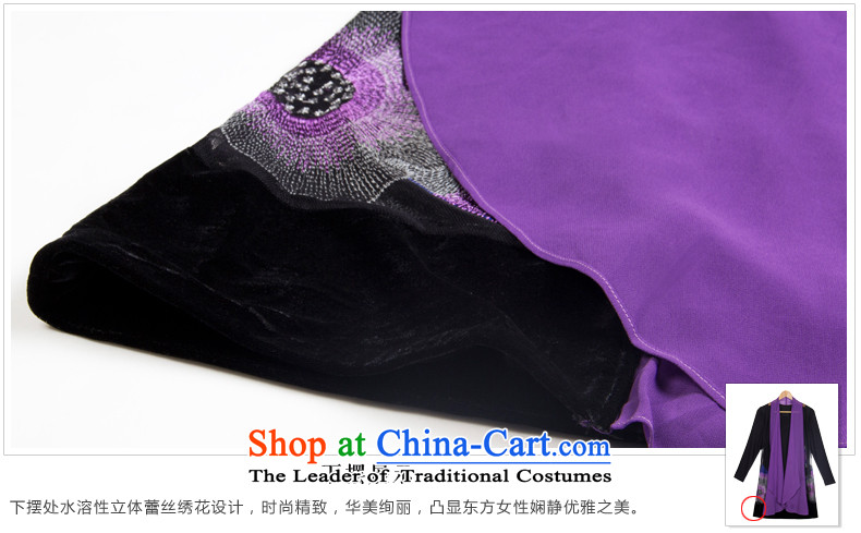 Memnarch 琊 Connie shop autumn and winter new retro shawl embroidered large load mother Sau San embroidered dress code L Photo Violet Grand, prices, brand platters! The elections are supplied in the national character of distribution, so action, buy now enjoy more preferential! As soon as possible.