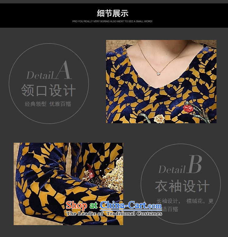 Connie shop autumn 琊 Memnarch New) Older mother large load Kim scouring pads stereo embroidered dress Red 4XL Photo, prices, brand platters! The elections are supplied in the national character of distribution, so action, buy now enjoy more preferential! As soon as possible.