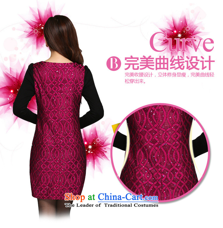 Connie shop autumn 琊 Memnarch load new large temperament female video thin Foutune of long-sleeved lace dresses in red XL Photo, prices, brand platters! The elections are supplied in the national character of distribution, so action, buy now enjoy more preferential! As soon as possible.