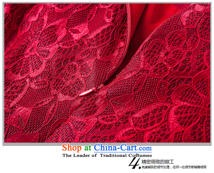 Memnarch 琊 Connie shop autumn and winter new elderly mother wedding dresses with two-piece set with the skirt of Frida Kahlo Overgrown Tomb, wine red XL Photo, prices, brand platters! The elections are supplied in the national character of distribution, so action, buy now enjoy more preferential! As soon as possible.