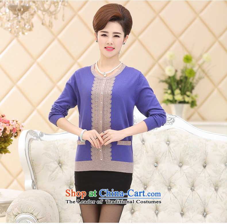 Connie shop in 琊 Memnarch Older Women fall inside the mother with round-neck collar diamond older persons forming the middle-aged Sweater Knit-shirt purple XXXXL picture, prices, brand platters! The elections are supplied in the national character of distribution, so action, buy now enjoy more preferential! As soon as possible.