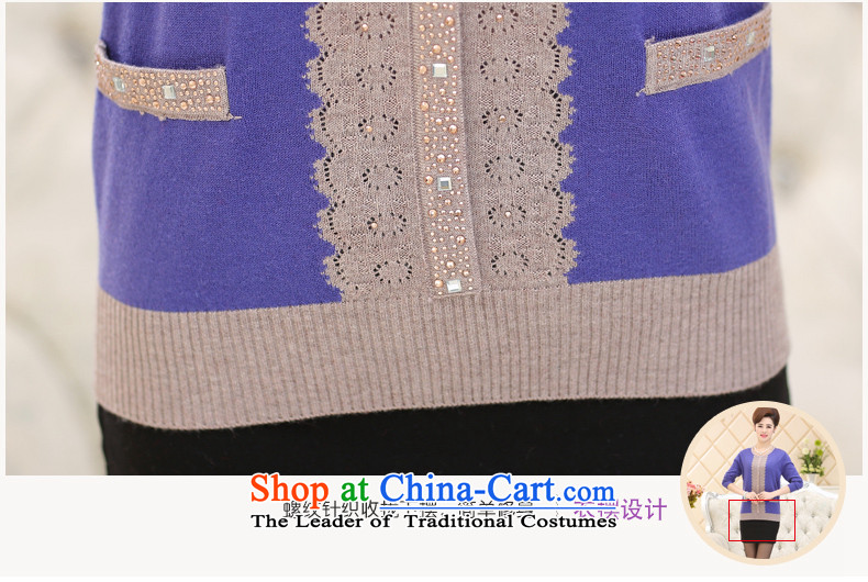 Connie shop in 琊 Memnarch Older Women fall inside the mother with round-neck collar diamond older persons forming the middle-aged Sweater Knit-shirt purple XXXXL picture, prices, brand platters! The elections are supplied in the national character of distribution, so action, buy now enjoy more preferential! As soon as possible.