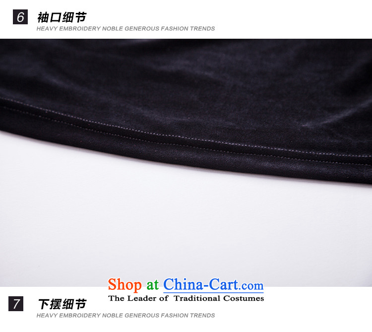 Connie shop autumn 琊 Memnarch New) Older larger dresses video thin two kits embroidered dress code XL Photo Black Large, prices, brand platters! The elections are supplied in the national character of distribution, so action, buy now enjoy more preferential! As soon as possible.