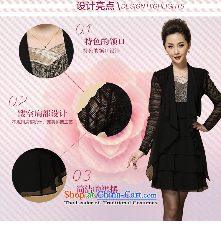 Memnarch 琊 Connie shop autumn and winter new elderly women's large stitching engraving long-sleeved dresses two kits mother Large Tri-color code load pictures XL Photo, prices, brand platters! The elections are supplied in the national character of distribution, so action, buy now enjoy more preferential! As soon as possible.