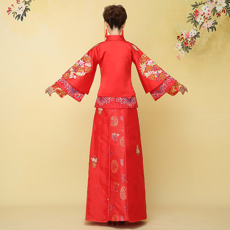 Hillo Lisa (XILUOSHA) Bride-soo wo service long 2015 new wedding dress cheongsam red retro Chinese dragon and the use of winter clothing bows RED M HILLO Lisa (XILUOSHA) , , , shopping on the Internet