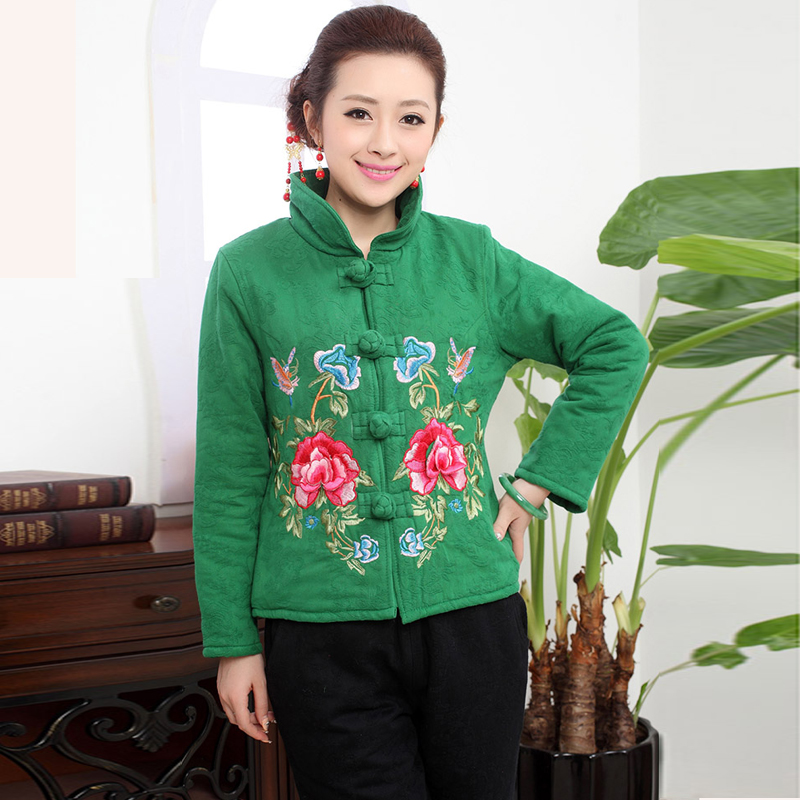 To Winter 2015 Women's new Stylish retro ethnic embroidery elegant ãþòâ Bonfrere looked as casual two sets of Tang Dynasty will replace the girl kit XXXL, green (xiangzuo to , , , shopping on the Internet)