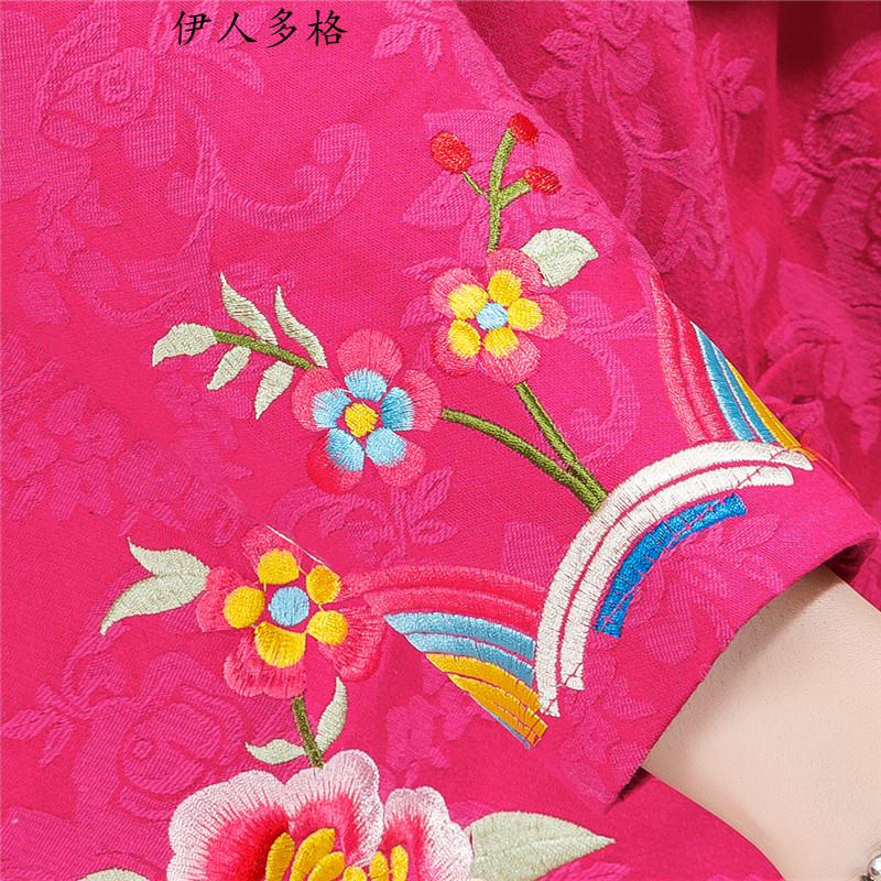 The Mai-Mai more new ethnic women turn A swing in spring and autumn jacket embroidered Tang Dynasty Chinese Disc cotton linen tie score of 9, long-sleeved T-shirt female -706 red , L, Mai-Mai YIRENDUOGE (Multi-bin) , , , shopping on the Internet