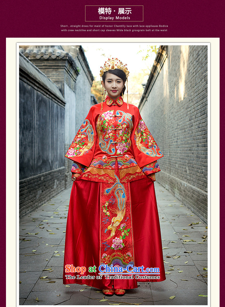 Hillo XILUOSHA Lisa (2015) new Service bridal dresses Sau Wo wedding dress retro Chinese dragon serving drink use marriage kit autumn and winter female RED M picture, prices, brand platters! The elections are supplied in the national character of distribution, so action, buy now enjoy more preferential! As soon as possible.