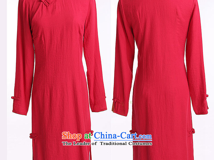 The qin designer original Fall/Winter Collections new cheongsam retro long cotton linen collar manually upgrading of solid color tie cheongsam dress mq1105015 blue qipao length , prices, picture S brand platters! The elections are supplied in the national character of distribution, so action, buy now enjoy more preferential! As soon as possible.