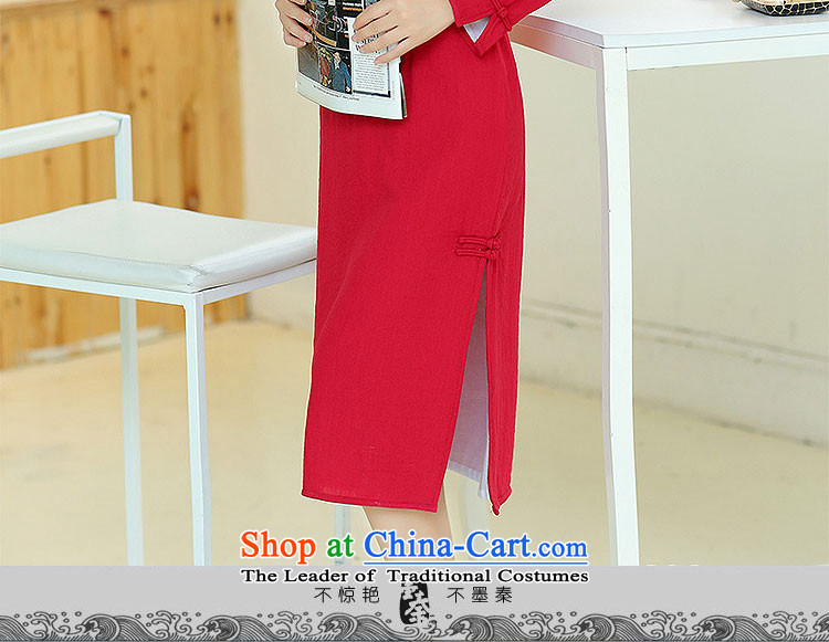 The qin designer original Fall/Winter Collections new cheongsam retro long cotton linen collar manually upgrading of solid color tie cheongsam dress mq1105015 blue qipao length , prices, picture S brand platters! The elections are supplied in the national character of distribution, so action, buy now enjoy more preferential! As soon as possible.