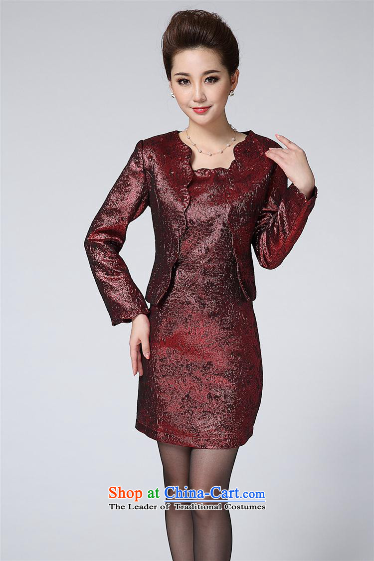 Mano-hwan's 2015 two kits of Sau San dresses autumn and winter, in the new large older women's wedding mother L(165 RED 88A) picture, prices, brand platters! The elections are supplied in the national character of distribution, so action, buy now enjoy more preferential! As soon as possible.